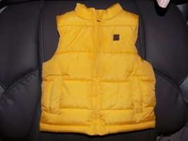 Janie &amp; Jack Yellow Puffer Vest Jacket Size 18/24 Months EUC - £20.07 GBP