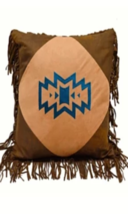 Cowgirl Kim Native American Faux Leather Pillow - £33.97 GBP