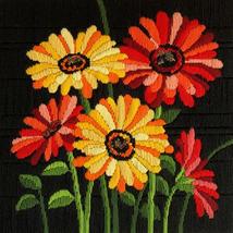 Gerberas Long Stitch Kit designed by Fiona Jude for Country Threads. - $81.50