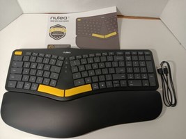 Nulea RT05 Split Ergonomic Keyboard with Cushioned Wrist, 2.4G USB Wireless - £18.69 GBP
