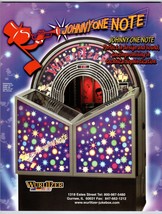 Johnny One Note Jukebox FLYER Original Phonograph Music 8.5&quot; x 11&quot; Doubl... - £24.66 GBP