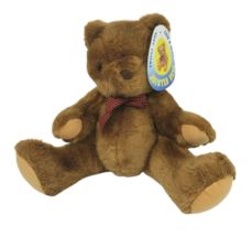 16&quot; Vintage WAL-MART Stores Teddy Bear Brown Jointed Stuffed Animal Plush W/ Tag - £36.61 GBP