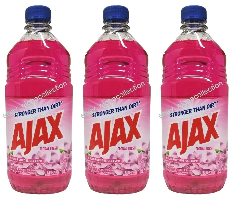 ( LOT 3 Bottles ) Ajax FLORAL FRESH All Purpose Cleaner 16.9 oz Each Bottle - $29.69