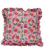 Pink Ruffle Throw Pillow Cover for Couch-20x20 Inch Cotton Stripe Cushio... - €44,29 EUR