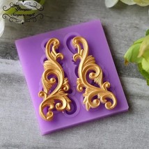 DIY European Style Pattern Relief Border Silicone Mold Fondant Mould Sug... - $10.88