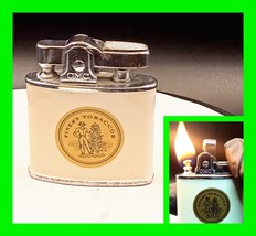 Vintage Ad Cigarette Petrol Lighter - Finest Tobacco&#39;s - In Working Condition - £27.03 GBP