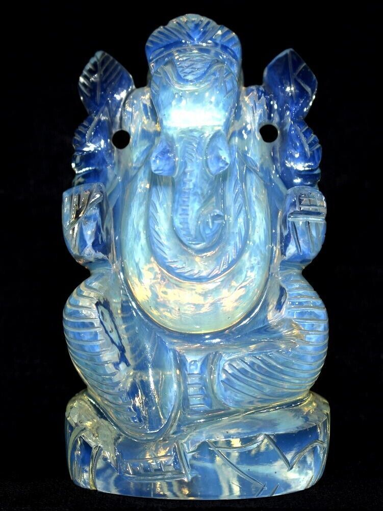 Lord Ganesha in Opalite Gemstone - 325 gms - $133.65