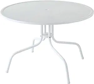 Crosley Furniture Griffith 40-Inch Metal Outdoor Dining Table - Alabaste... - $262.99