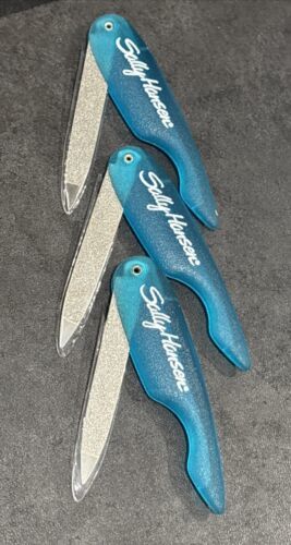 3 Sally Hansen Sapphire Nail File Travel - $24.75