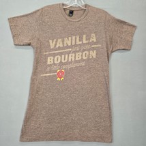 Jim Beam Vanilla Bourbon Men Shirt Size S Brown Heather Graphic Short Sl... - $12.60