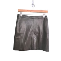MNG CASUAL Womens Size XS Green Faux Leather Skirt - $20.53