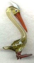 Russian Hand Made Glass Pelican - $11.00