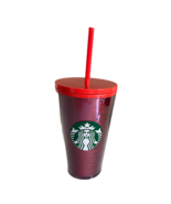 Starbucks Exclusive Holiday 2020 Red Glitter/ red 16oz Tumbler Cup Grande - $31.68