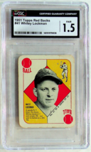 1951 Topps Red Backs - Whitey Lockman #41 - CGC #1.5 - Fair - £15.06 GBP