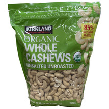 Kirkland Signature Organic Whole  Cashews Unsalted Unroasted 40oz - £25.48 GBP