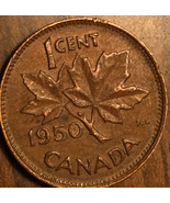 1950 CANADA SMALL CENT PENNY COIN - £0.96 GBP