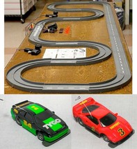 1993 UNUSED TYCO TCR Slotless Slot Car RACE SET 20 Ft of Track FORD vs F... - $149.99
