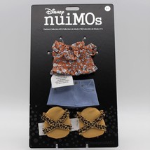 Disney nuiMOs Outfit Ruffled Shirt With Mini Skirt and Leopard Print Sandals - £17.94 GBP