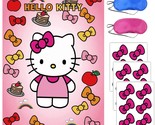 Hello Kitty Party Supplies Decorations, Pin The Bow On Hellokitty, Birth... - £22.01 GBP