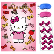 Hello Kitty Party Supplies Decorations, Pin The Bow On Hellokitty, Birthday Part - £21.92 GBP