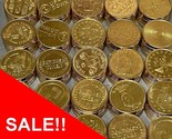 SALE!!!  250 MIXED BRASS PACHISLO SLOT MACHINE TOKENS - TUMBLE CLEANED - £22.70 GBP