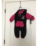 1 Pc Enyce Baby Girls Fleece Puffer Snow Suit w Hand  Foot Cover Size 0/... - £37.63 GBP