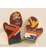 2002 Salt Lake City Winter Olympics Logo Mittens Pin LE 525/5000 - £21.90 GBP