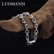 Vintage S925 Sterling Silver Bracelet for Men and Women Couples Fine Jew... - £53.15 GBP