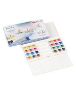 Watercolors Set 24 pans &quot;White Nights&quot; in Cardboard Box by Nevskaya Palitra - £55.20 GBP