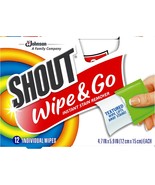Shout Wipe &amp; Go Instant Stain Remover Wipes, 12 Count - $133.75 MXN