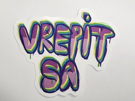 Graffiti Looking Quote Vrepit Sa Multicolor Sticker Decal Cool Embellishment Fun - £1.83 GBP