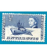 British Antarctic (Mint stamp) Motor Ship &quot;Kista Dan&quot; #1 - £1.76 GBP