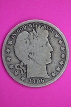 1906 P Barber Liberty Half Dollar Silver Coin You Get The Coin In Pics TOM 29 - £19.31 GBP