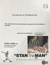 Stan Musial St. Louis Cardinals Signed Musial Certificate Of Authenticity 3 BAS - £38.15 GBP