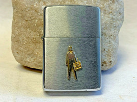 1965 Mr. Alert Man Zippo Lighter Silver USA Smoking Camping Fire Surviva... - £71.69 GBP