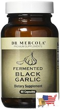 Dr. Mercola Fermented Black Garlic - 60 Capsules - 2 Bottles - £59.75 GBP