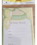 1 Pack of 10 American Greetings Baby Shower Invitations (Baby Bottle) *N... - $6.99
