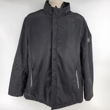 Tumi T Tech Mens Insulated Jacket Coat Mens Size L Black with Hood - £52.59 GBP