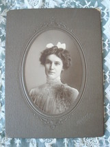 Antique Photograph ~ Pretty Young Lady ~ Elkhart, Indiana - $6.50
