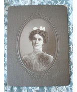 Antique Photograph ~ Pretty Young Lady ~ Elkhart, Indiana - $6.50