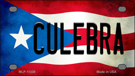 Culebra Puerto Rico Flag Novelty Mini Metal License Plate Tag - £11.94 GBP