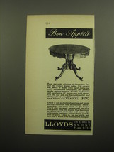 1960 Lloyds Furniture Ad - Bon Appetit - £11.76 GBP