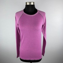 Danskin Now Womens Small S Semi Fitted Orchid Pizzazz Heather Athletic Top - £9.62 GBP