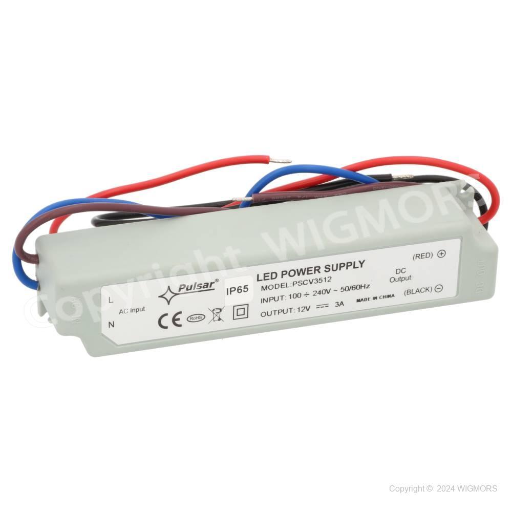 Power supply unit 12V 3A LED 35W PSCV3512 Pulsar - $10.24