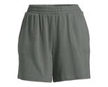 Terra &amp; Sky Women&#39;s Plus Size Easy Knit Shorts Size 0X (14W) Metal Short - $17.81