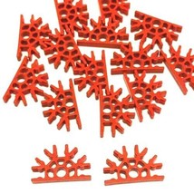 10pc MICRO K&#39;NEX Replacement Parts Pieces Lot Of  10 red 5 position conn... - £1.55 GBP