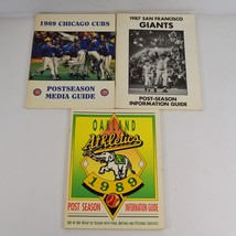 Postseason Information/Media Guides 1987 89 Cubs Giants Athletics Baseball MLB - £37.63 GBP