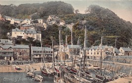 Clovelly Devon England~From The Pier~Frith&#39;s Tinted Photo Series Postcard - £4.36 GBP