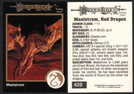 1991 TSR AD&amp;D Gold Border Fantasy Card #420 Jeff Easley Art Dragonlance ~ Dragon - £5.34 GBP