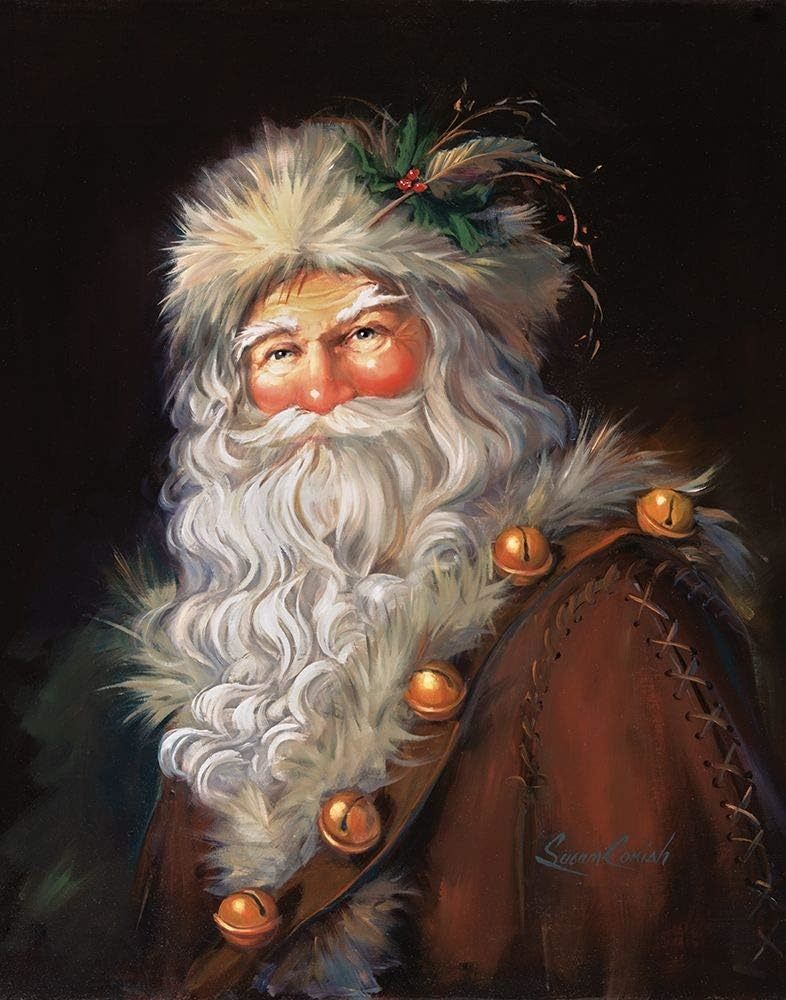 Susan Comish'S Woodland Santa Poster Print Is Part Of The Posterazzi Collection - $34.98